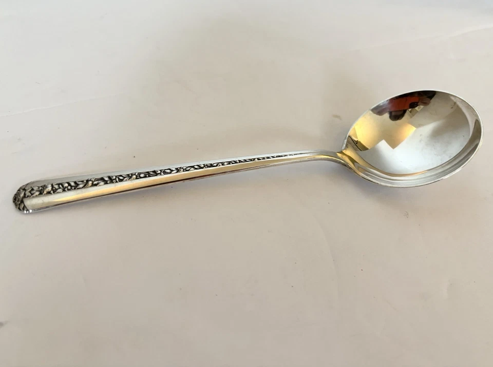 "Cuchara sopera cena Towle Rambler Rose 6,5"" esterlina" Foto 2 de 4