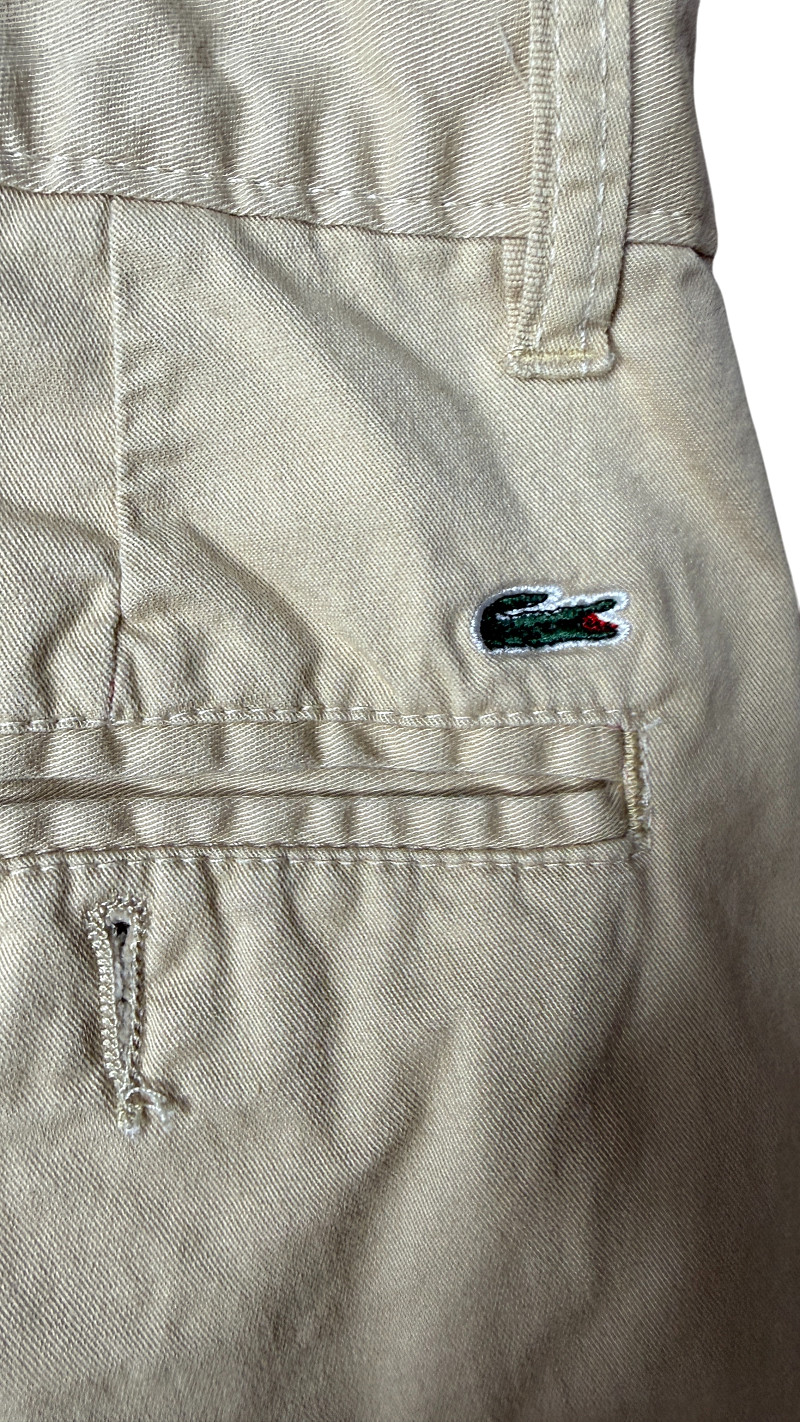 Lacoste Beige Classic Straight-Leg Pants Size 30R (A-0030) image 4