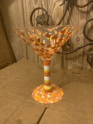Candy corn giant martini glass Lolita no box last one Recipe on bottom