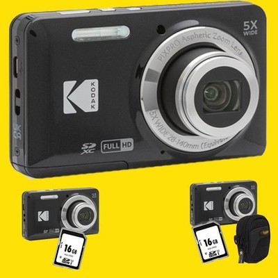 KODAK Pixpro FZ55 Kompaktkamera schwarz,16 Megapixel, 5-fach optischer Zoom