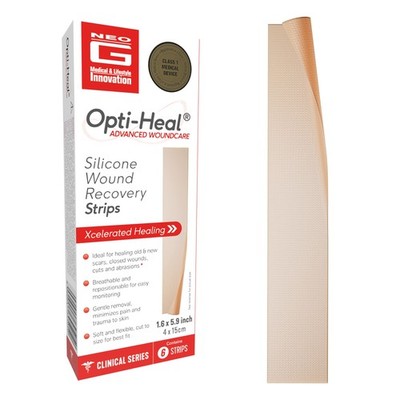 Neo-G Neo G Opti-Heal Wound Recovery Silicone Scar Strips For Surgical Scars C