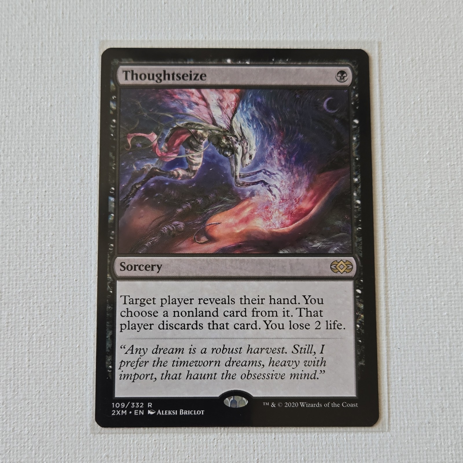 Wizards of the Coast MTG Double Masters Thoughtseize 109 Rare Black Regular B