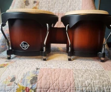 Latin Percussion LP 601NY-RW City Series Bongos - Vintage Sunburst - 6" & 7"