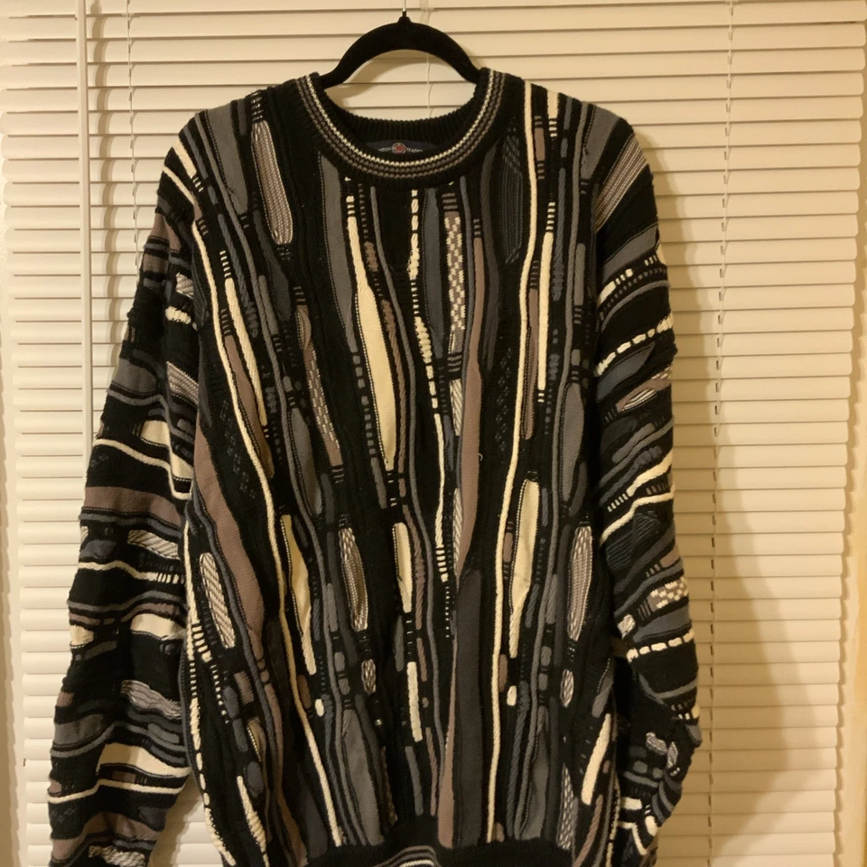 Cotton Traders Knit Sweater (Thick), XL, Cotton, Black - Image 3 of 4