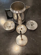 Vintage Comet Aluminum 7 Cup Percolator Coffeepot Stovetop or Camping