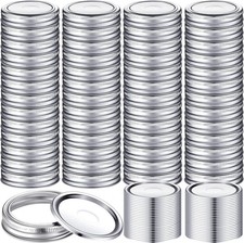 100 Pcs Regular Mouth Canning Lids with Rings 70Mm Mason Jar Lids with Bands Spl