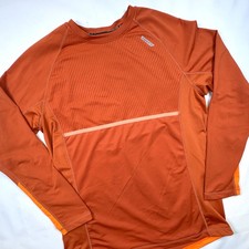 Hind Shirt Mens Large Orange Long Sleeve Runn...