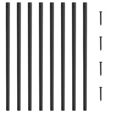 Image of VEVOR Staircase Metal Balusters 72 Pack 38''x1'' Aluminum Spindles w/ Screws