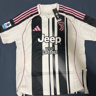 Authentic Adidas 2025/26 Timothy Weah Juventus FC Home Kit Extra