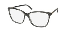 NEW ESCADA VESC58 GLASSES GRAY FULL-RIM WOMENS OVERSIZED PLASTIC 56-15-140 0ANV