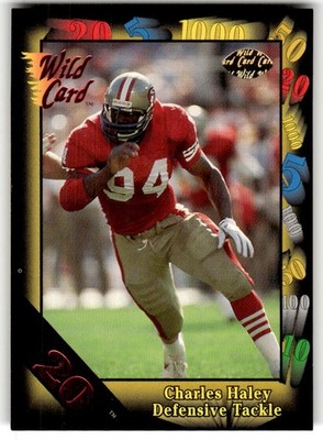 1991 Wild Card Charles Haley 20 Stripe #62