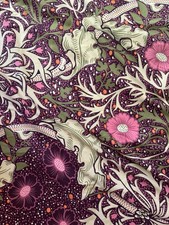 House of Bath William Morris Gallery Lined Cotton pencil pleat Curtains 168x182