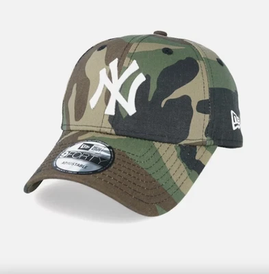 NEW ERA 9FORTY New Era NY Yankees Team Contrast 9Forty Camo/White Adjustable - Free Shipping