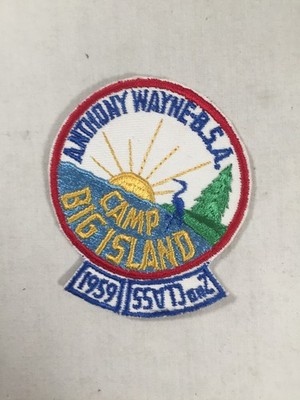 1959 Big Island Scout Camp rocker award round 2nd class BSA Activity Patch
