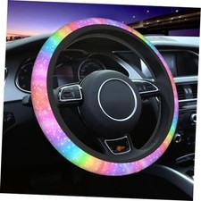 Colorful Rainbow Steering Wheel Cover Car Accessories Cute For Shiny Rainbow Colorful Rainbow Steering Wheel Cover Car Accessories Cute For Shiny Rainbow