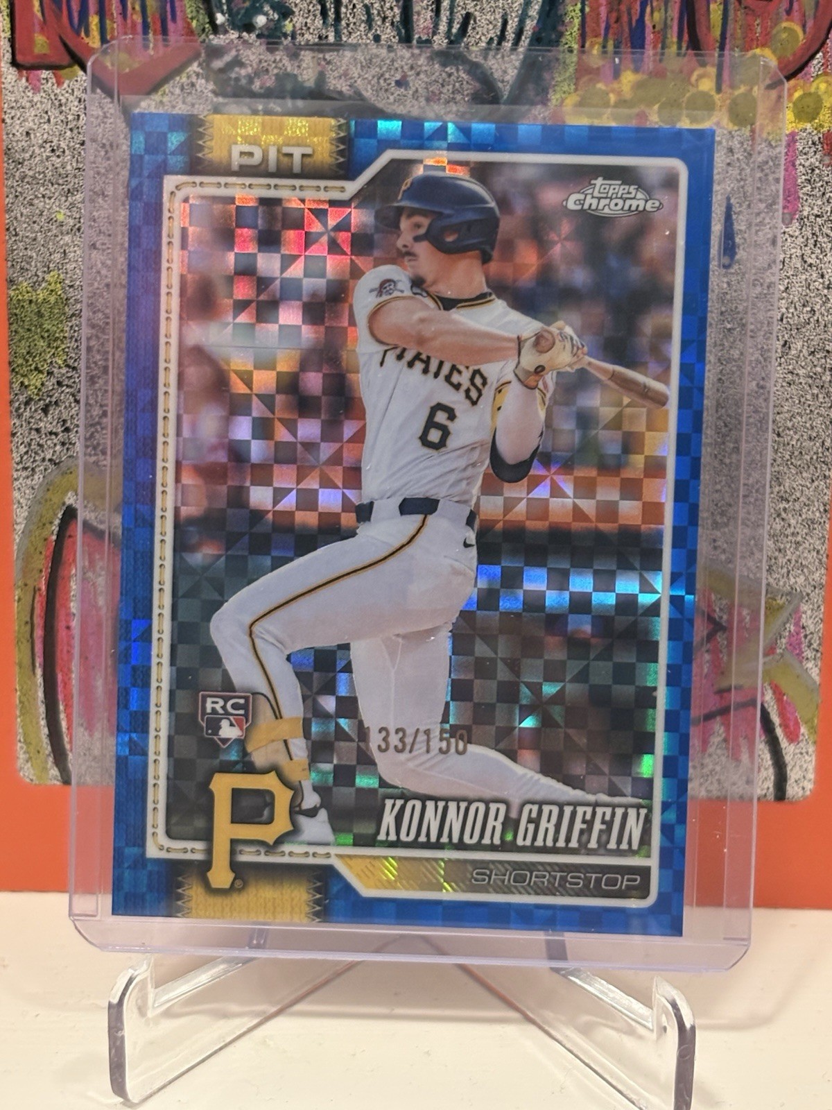 2026 Topps Chrome Konnor Griffin #74 Blue X-Fractor /150 RC Pirates RC