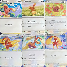 Pokemon TCG - Buneary & Lopunny Cards - Pick Your Favourite! SV SWSH Nm