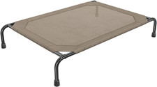 Raised Dog Bed for Large Dogs, Waterproof XL Dog Cot, Brown
