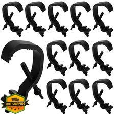 NINGWAAN 12 PCS Stage Light Clamp Hooks Aluminum Alloy Truss Black
