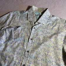 Robert Graham Mens Tailored Fit Long Sleeve Button Down Shirt Size L