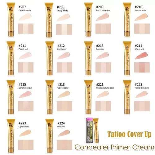 Tattoo Cover Up Make-up Haut Narbe Muttermal Wasserdicht Concealer Primer Creme - Bild 8 von 37
