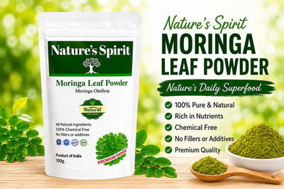 Bio Moringa Blatt Pulver 1-100% rein - Premium Naturgeist - Multi Kauf Angebote