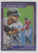 2021 Panini Donruss Optic Diamond Kings Lime Green Prizm Ketel Marte #30 02l5