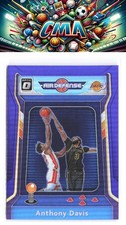 2020-21 Donruss Optic #5 Anthony Davis Air Defense Purple