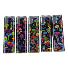 5 PACK Refillable Classic Cigarette Colorful Color Slide  Lighters