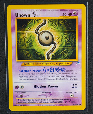 Unown [S] Common #087/105 Neo Destiny 2002 NM CR CG gangs