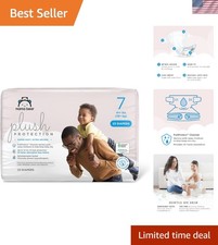 Hypoallergenic Plush Baby Diapers, Size 7 - 23 Count with Wetness Indicator