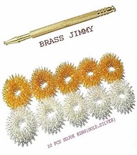 Acupressure Sujok Metal Ring with 1 Pc Sujok Jimmy Body Massager Set Of 2