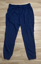 Cherokee Revolution Men  s Scrub Joggers Large Navy WW012 Drawstring Cargo Pants
