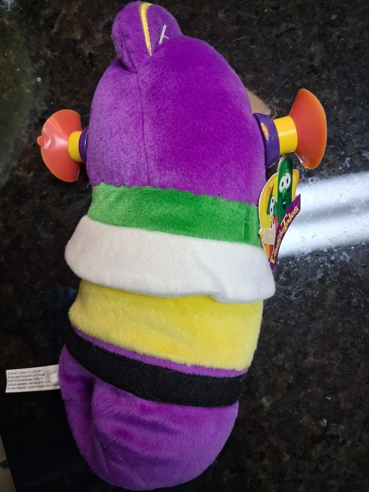 Bolsa de felpa Gund Veggie Tales Larryboy increíbles verduras súper pepino frijoles Foto 3 de 3