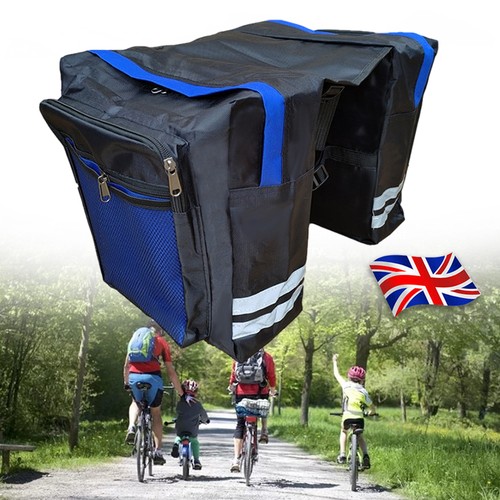 Cycle Rear Rack Bags Waterproof Double Pannier Bike Bag MTB Rear Rack Cycling Storage ...