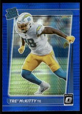 2021 Donruss Optic #284 Tre' McKitty Blue Hyper
