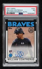 2021 Topps 1986 Topps Baseball William Contreras #86A-WIC PSA 7 Auto 1rr6
