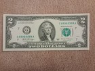 2017 A $2 TWO Dollar Bill "five of a Kind"Note old u.s. currency fancy serial — photo 2