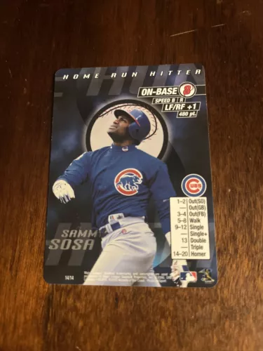 2000 MLB Showdown Sammy Sosa Home Run Hitter Promo Cubs