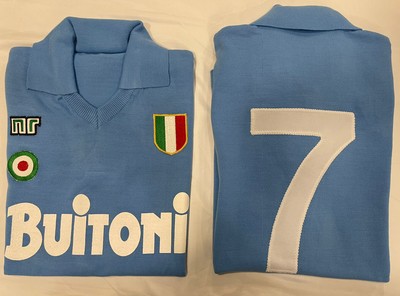 MAGLIA CARECA NAPOLI BIANCA MARS 1988 1989 N9