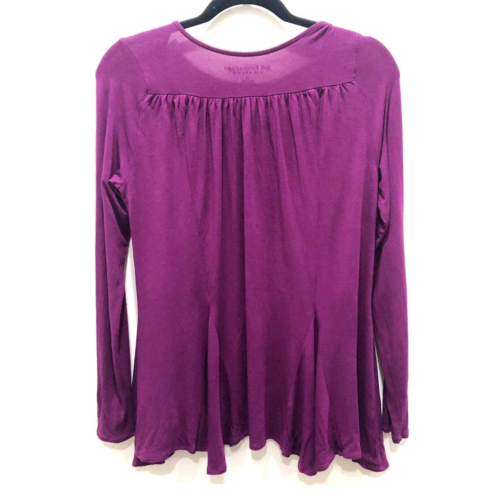 Soft Surroundings Purple Lightweight Rayon Open Cardi… Gem