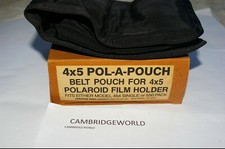 NEW BELT POUCH CASE for 4X5 POLAROID FILM HOLDER MADE in the USA