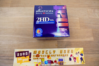IMATION 3M 2HD 1,44 MB 3.5'' Floppy Disks - 10 Pack - NOS | SEALED