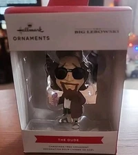 THE BIG LEBOWSKI ORNAMENT figure THE DUDE CHRISTMAS Hallmark NIB New in Box