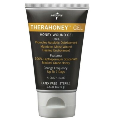 Medline TheraHoney Gel, Honey Wound Gel 1.5 oz (pack Of 3 Tubes)