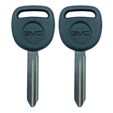 2 NEW Ignition Key Uncut Blade Blank GM GMC with Logo B102 Truck Van Pickup 