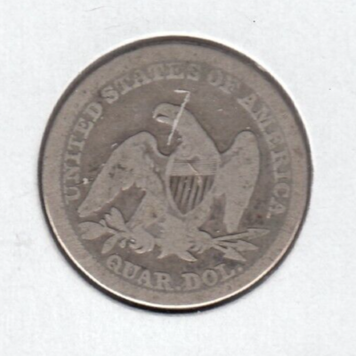 1858 United States Quarter Dollar - Seated Liberty C10 | eBay