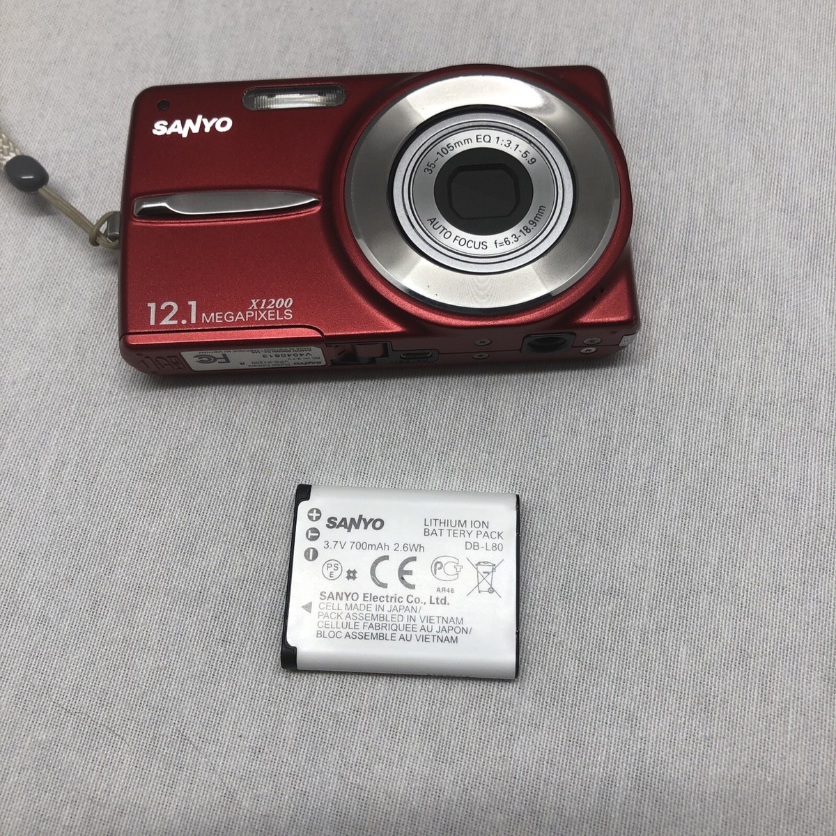 Working Sanyo VPC X1200 12.1MP Digital Camera 3x Optical Zoom | eBay