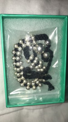 Silber Armband Charm Kugeln mit Lederband 