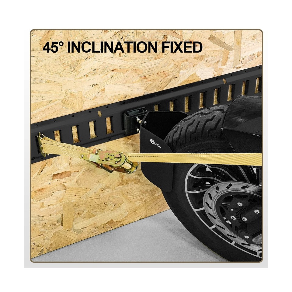 2pcs ETrack Wheel Chock & Strap Kit E track motorcycle wheel chocks